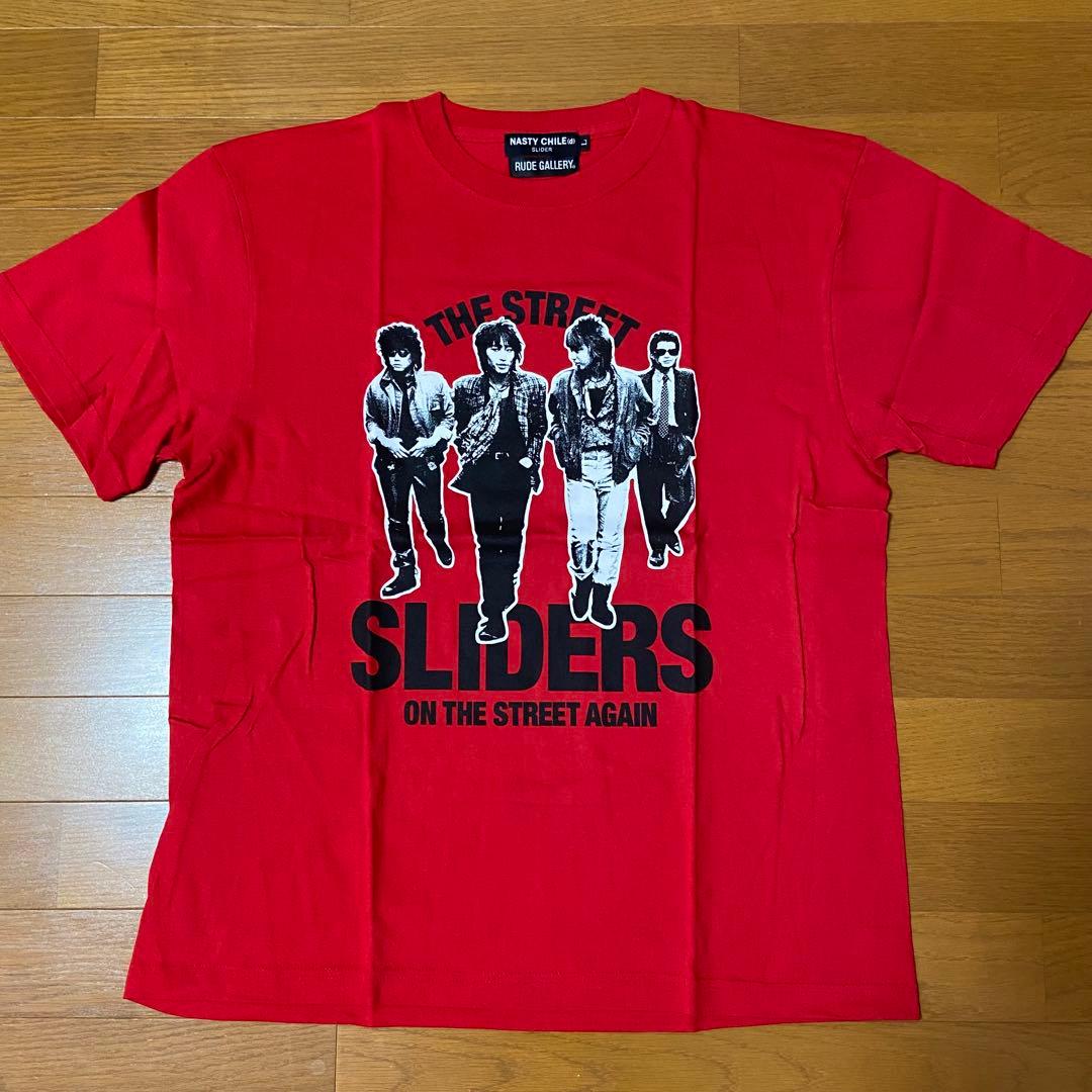 【新品未着用】THE STREET SLIDERS 爆オン TEE 赤 Lサイズ