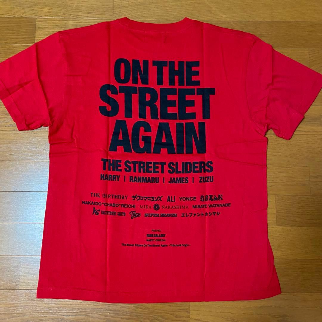 【新品未着用】THE STREET SLIDERS 爆オン TEE 赤 Lサイズ
