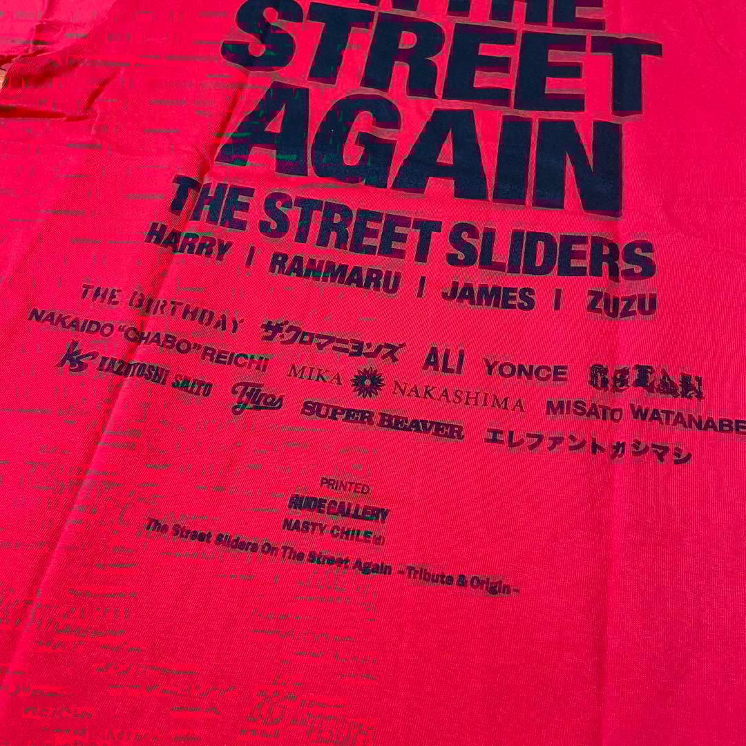 【新品未着用】THE STREET SLIDERS 爆オン TEE 赤 Lサイズ