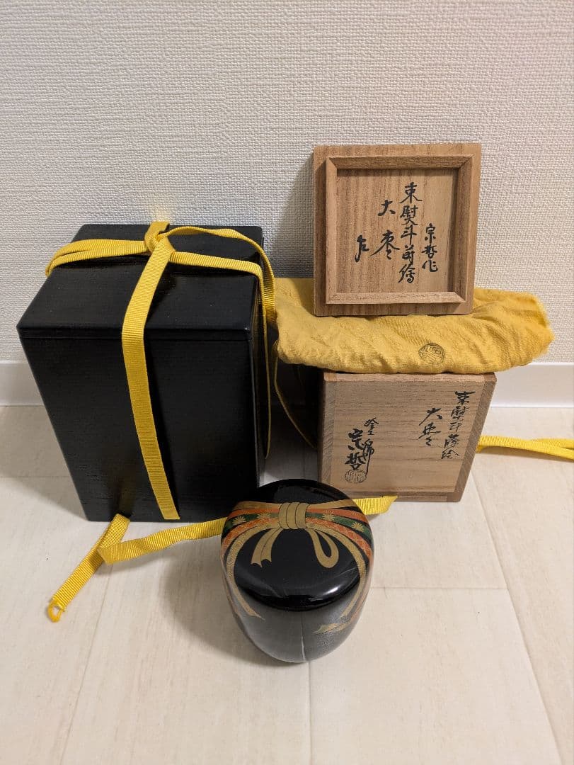 棗　蒔絵　茶道具　茶入