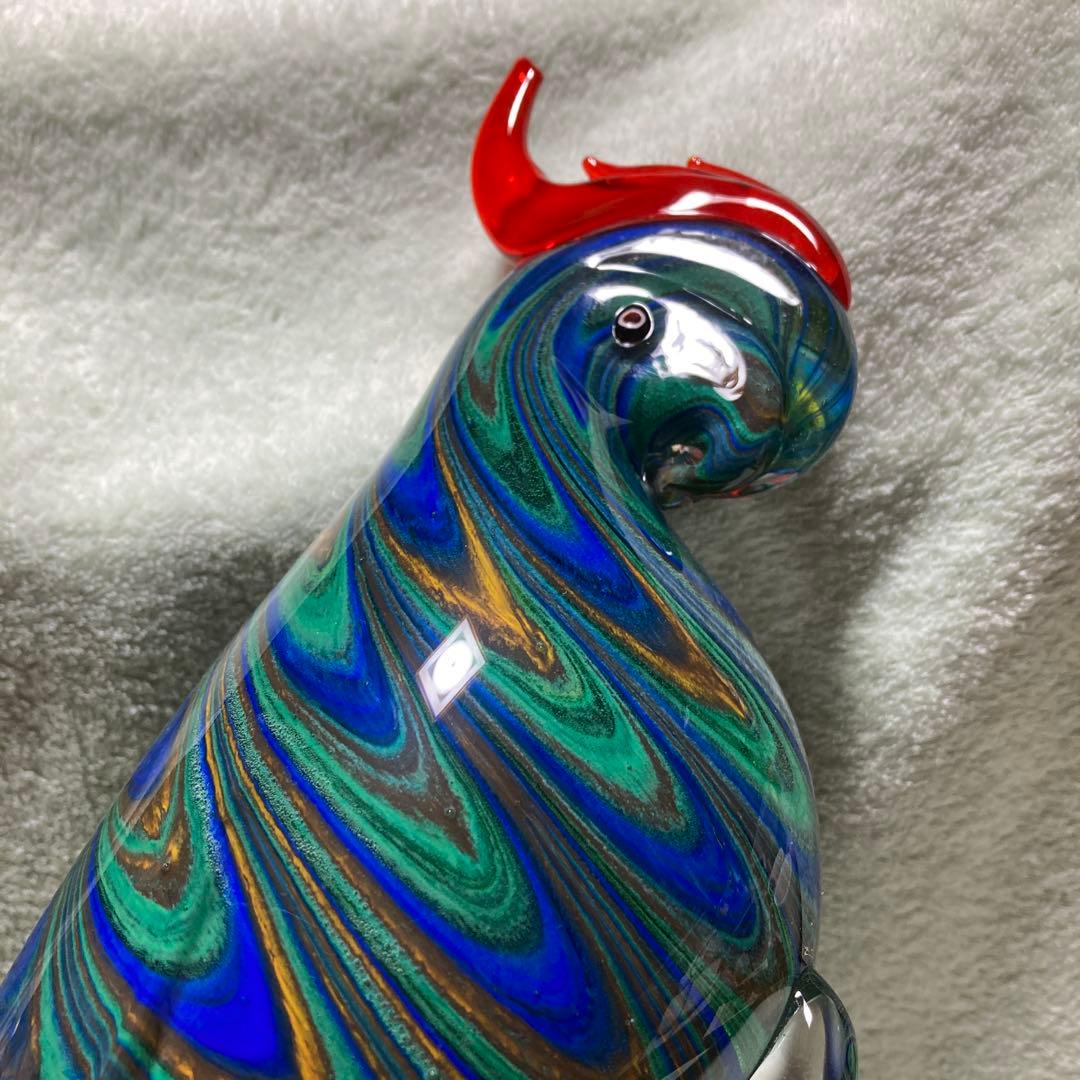 ガラス製　オウム