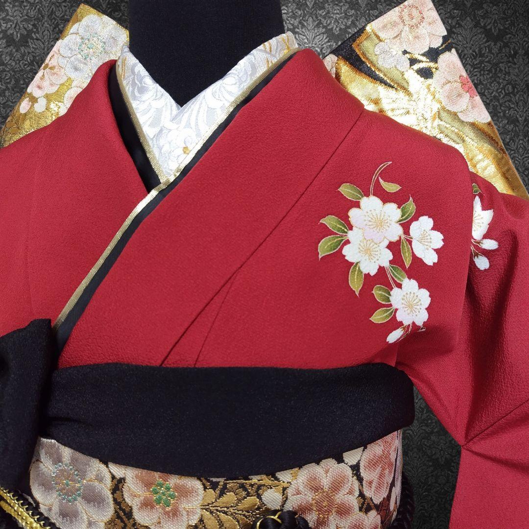 SALE中☆振袖フルセット・成人式・古典柄・金彩加工・金駒刺繍・やまと誂製