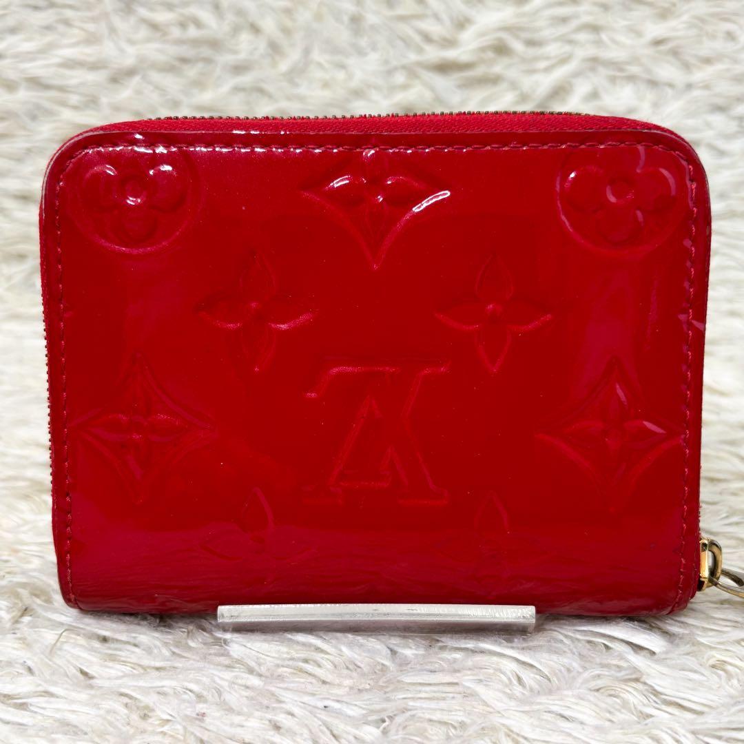 【美品】ルイヴィトン ジッピーパース ヴェルニ M90202 レッド