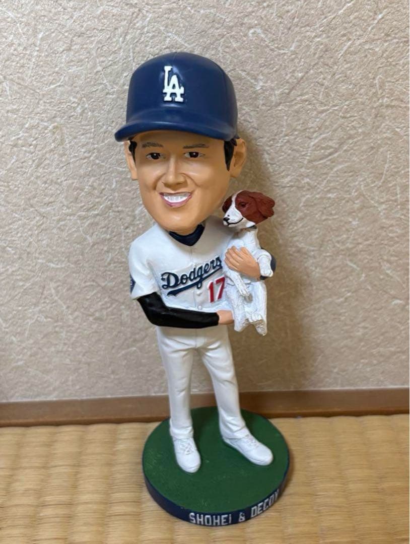 【限定品】大谷翔平&デコピン ボブルヘッド ドジャース　8月28日 限定配布