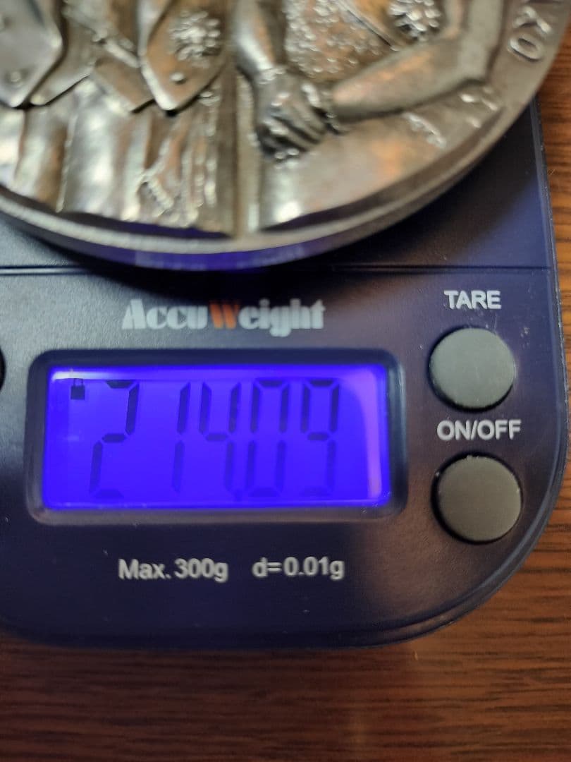 天皇さま　純銀　記念メダル　超大型純銀メダル