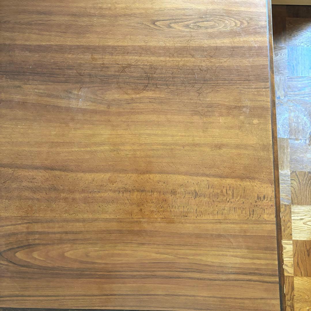 木製ダイニングテーブル アンティーク　昭和レトロ