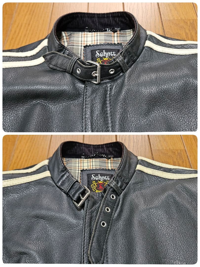 schott 100周年 シングルライダース　サイズS