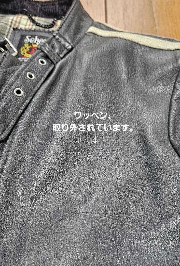 schott 100周年 シングルライダース　サイズS