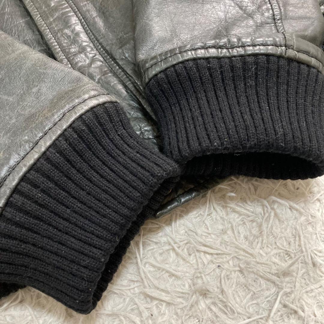 15654✨アヴィレックス XL ホースハイドレザージャケット 馬革 ライダース