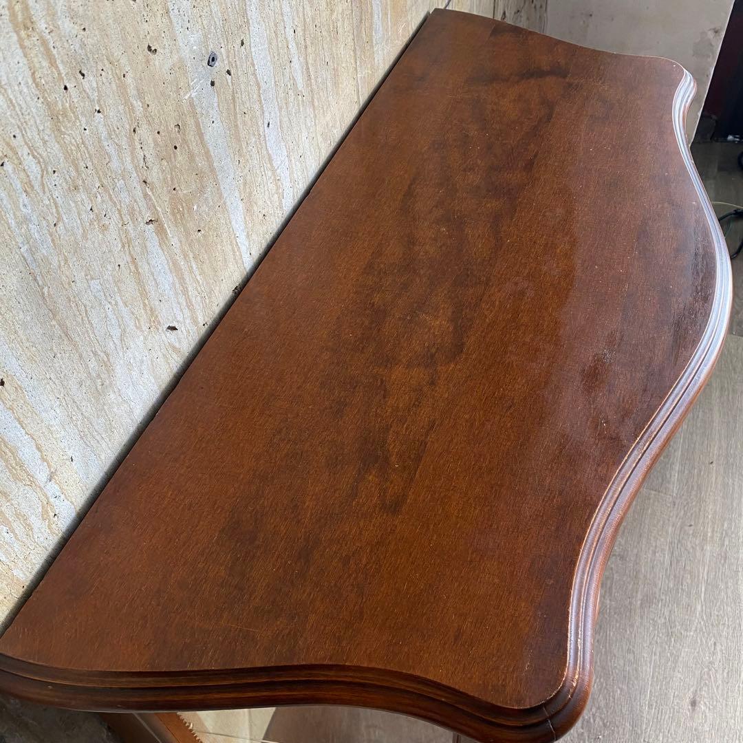 ヴィンテージ ガラスキャビネット　猫脚キャビネット　サイドボード