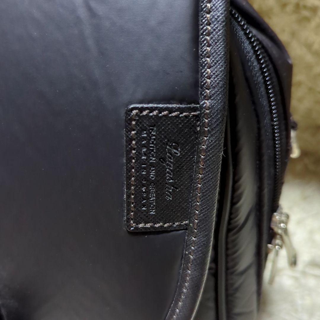 新品Lagasha ナイロン　PUコーティング　牛革　ショルダー　ハンド　バッグ