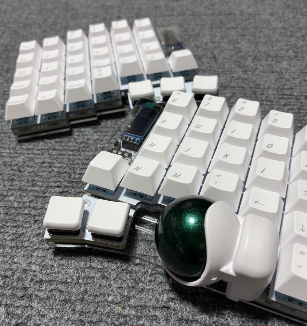 【美品】Keyball61 組み立て済み完成品 静音 トラックボール