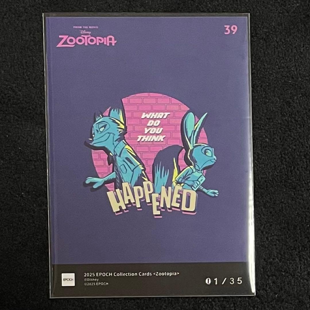 【 ズートピア 】 2025 EPOCH コレクションカード ファーストナンバー