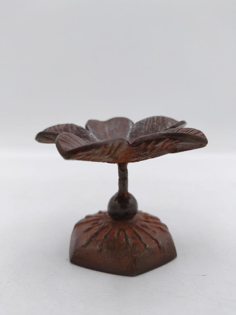 c289 蓋置 唐銅 突羽根 唐光 木箱 茶道具 古物