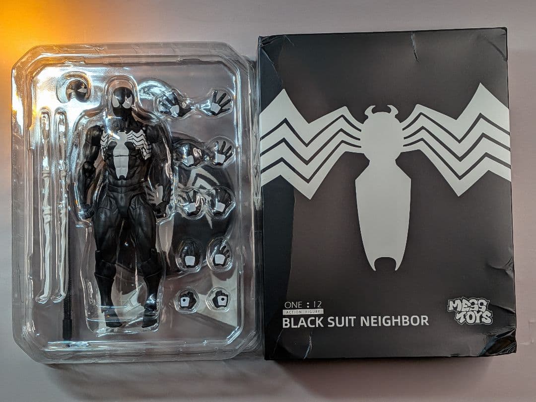 MESS TOYSブラックスーツ スパイダーマン 1/12スケール 新品未開封