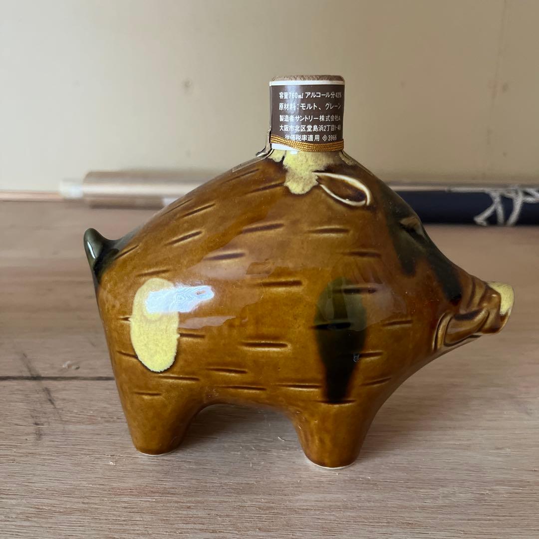 サントリーオールドウイスキー 豚型ボトル 750ml