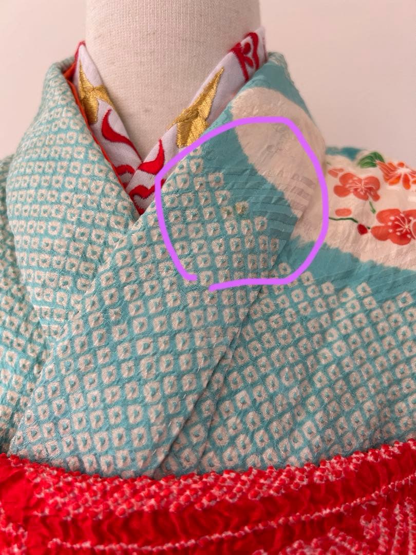 7歳　七五三　総絞り　正絹着物　古典柄　帯　帯揚げ　帯締め　しごき　セット