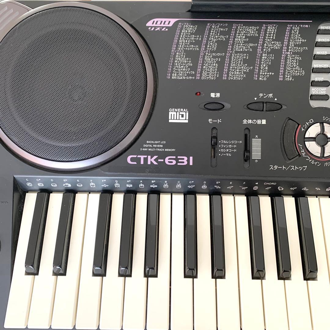CASIO CTK-631 電子キーボード ポータブルキーボード 61 鍵盤