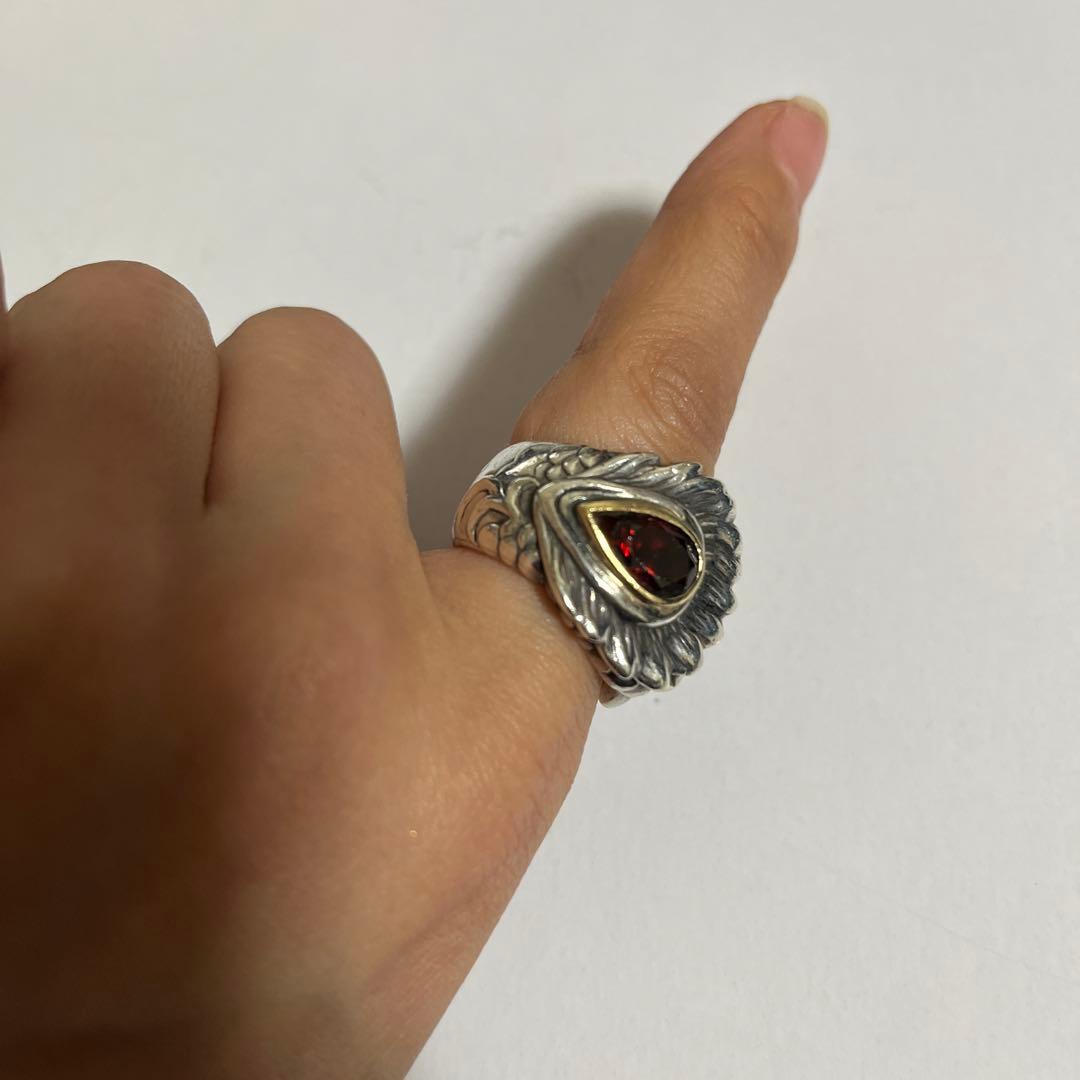 ブラッディーマリー　ドラードリング　ガーネット　１３号