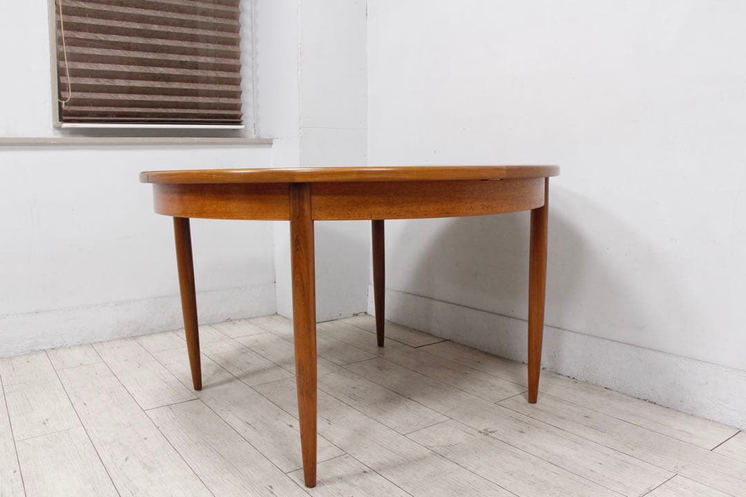 【極美品】G-PLAN ジープラン エクステンション ラウンドダイニングテーブル