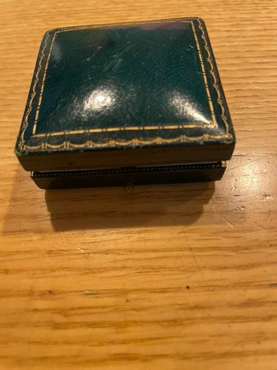 アンテークジュエリー　ローマンモザイク　ブローチ　ケース付