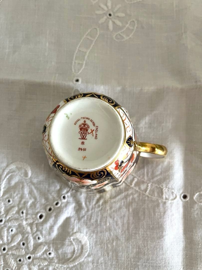 ロイヤルクラウンダービーオールド伊万里アンティークトリオ