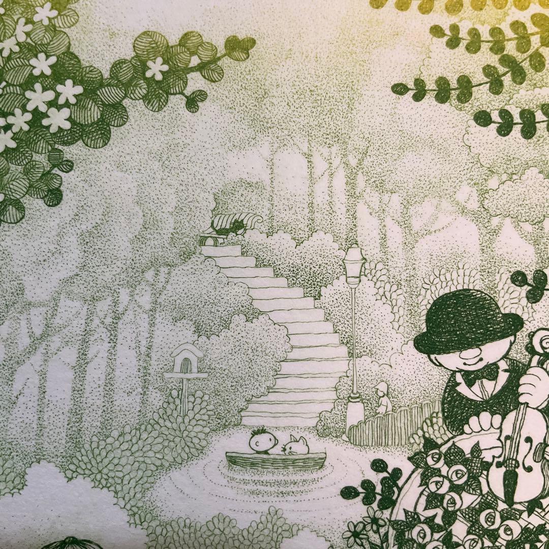 絵画・額縁・版画・上砂理佳・新品未使用・エッチング・犬・美術品・インテリア・雑貨