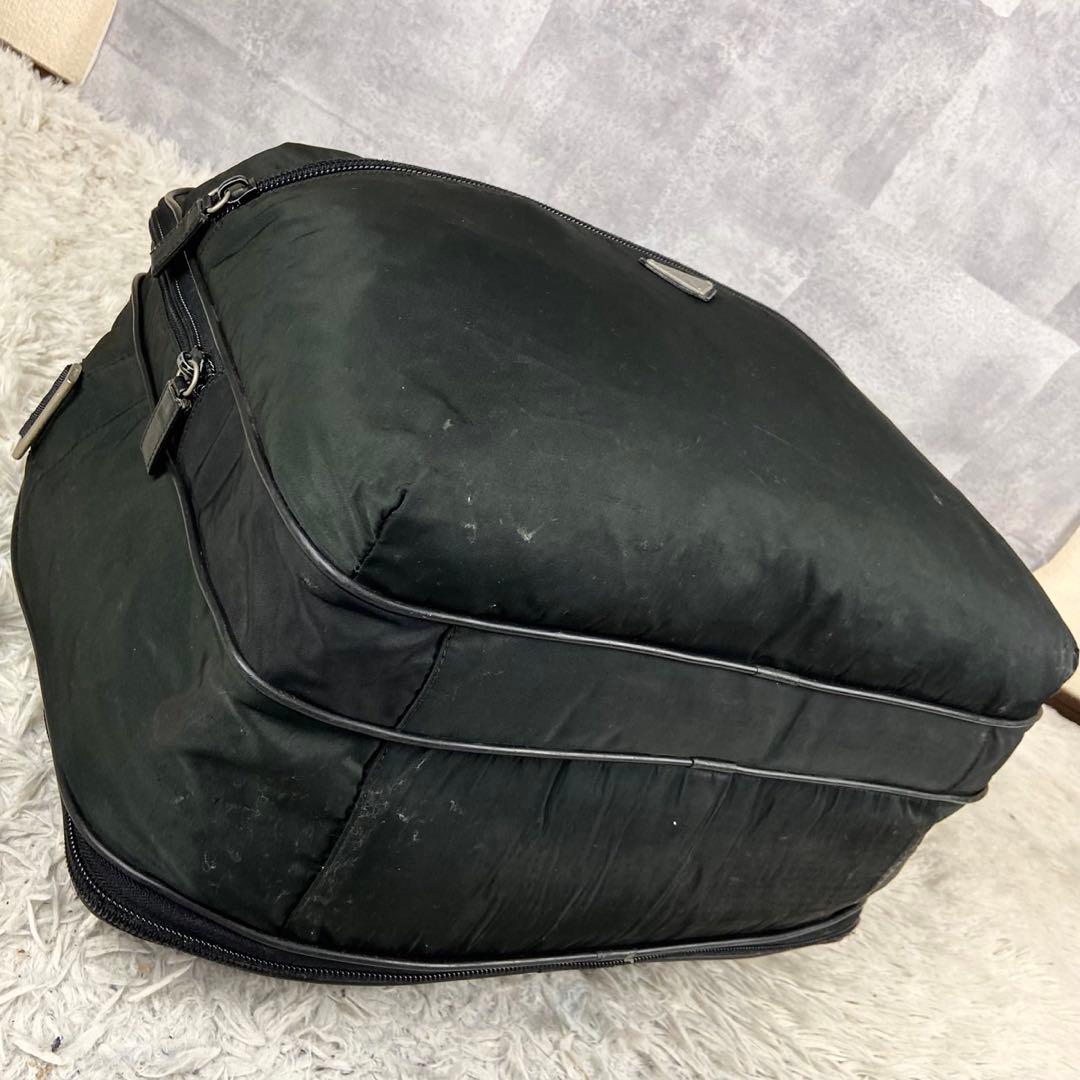 美品 A4可 PRADA ビジネスバッグ 2way 三角プレート ナイロン 黒