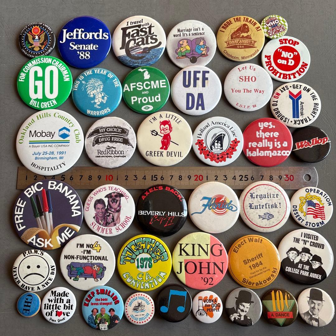さ*ぼ様 USA缶バッジ150個OVER ／VINTAGE