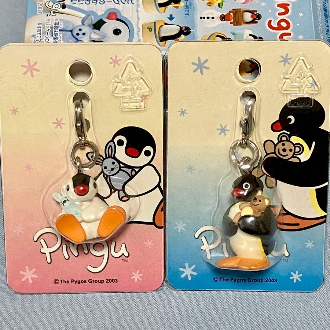 S*a様 ピングー　マスコットチャーム　キーホルダー　缶バッジ　おきあがりこぼし