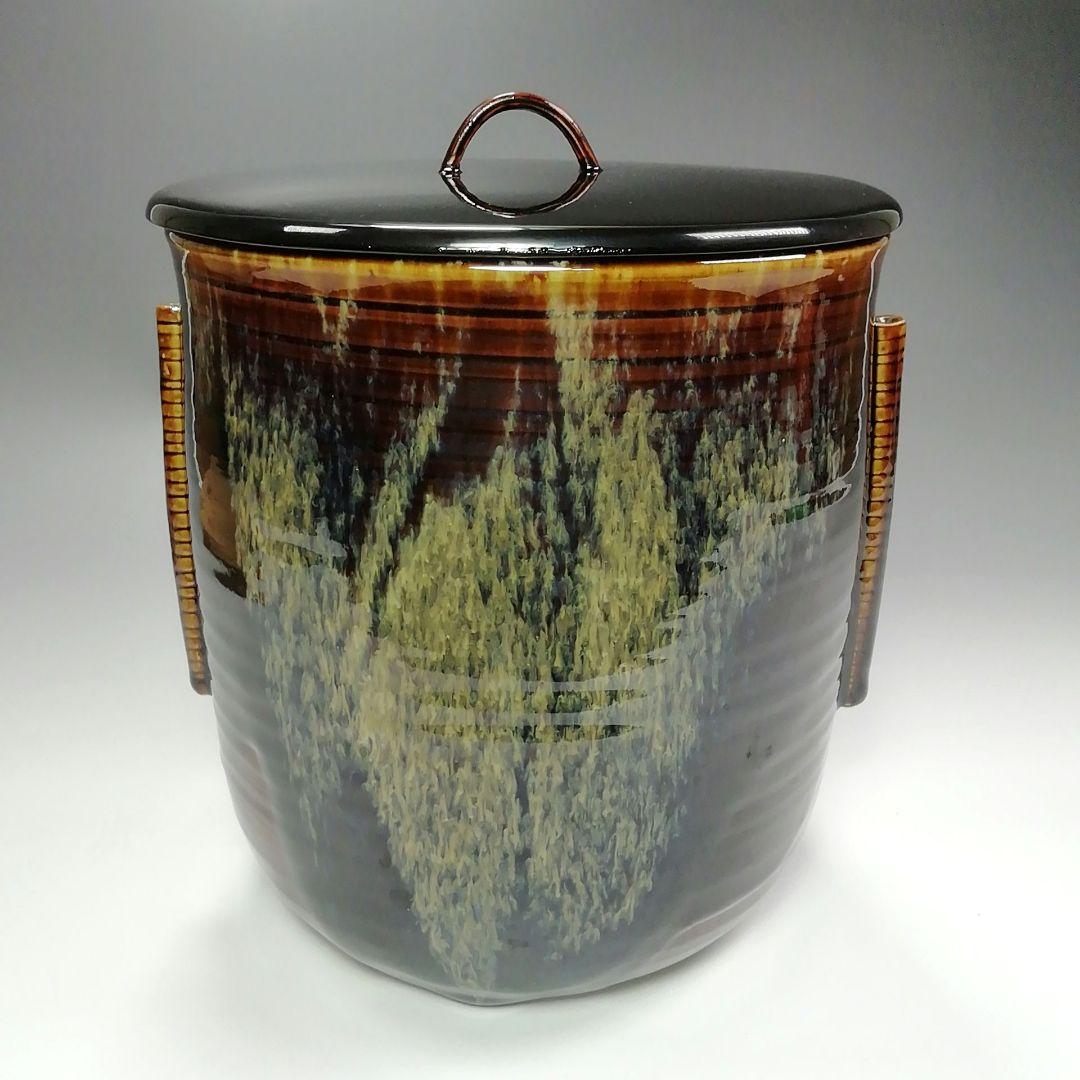 Ｓ２９０　水指　『高取写　水指』『青柳翠峰造』　共箱　茶道具