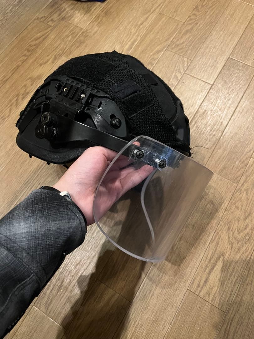 防弾バイザー＆mich2000タイプヘルメット＆メットカバー