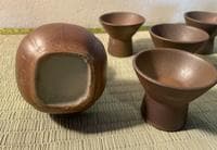 備前焼 酒器セット 徳利 2客 猪口 5客 共箱