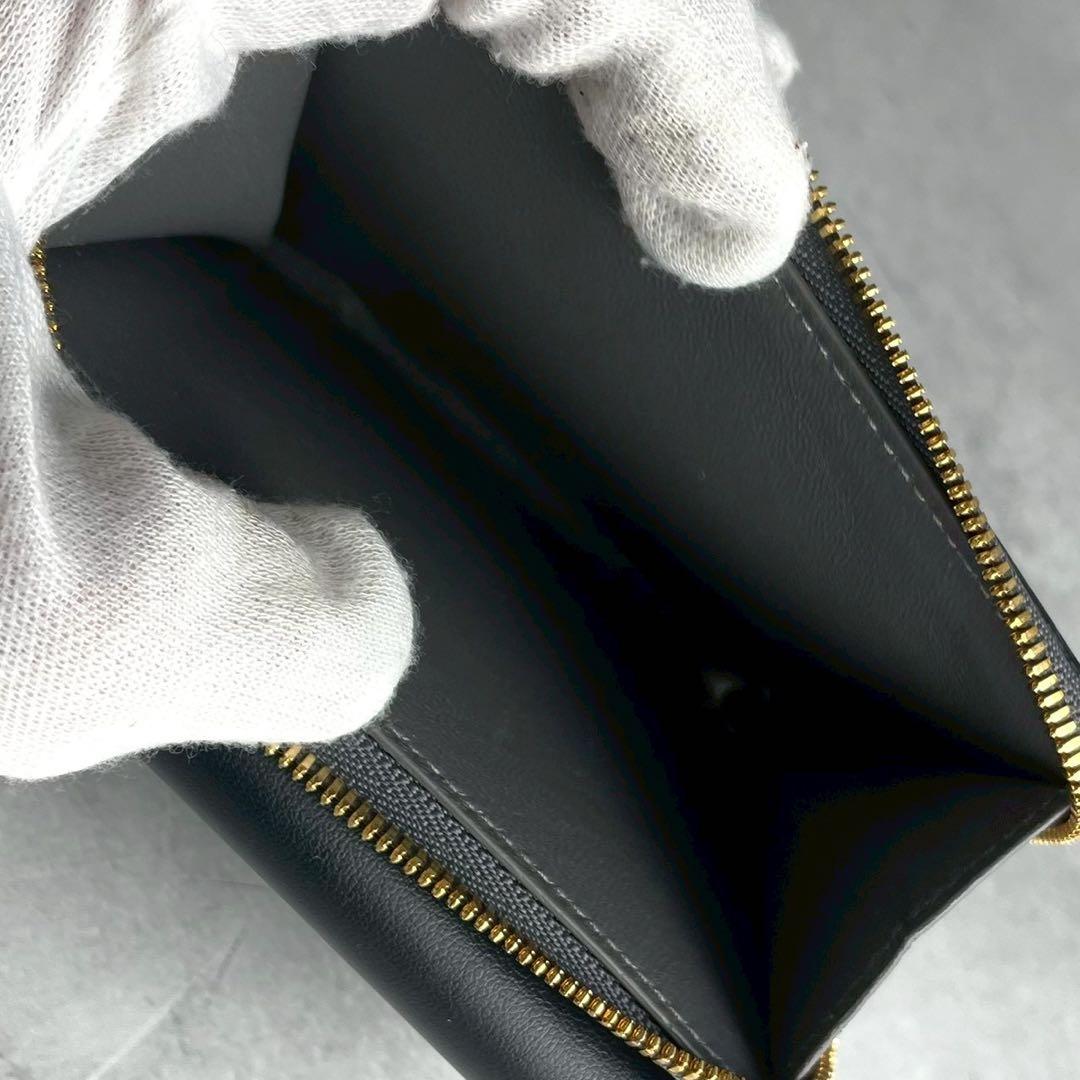 【現行 付属品完備】極美品 バレンシアガ Envelope 財布 黒 レザー