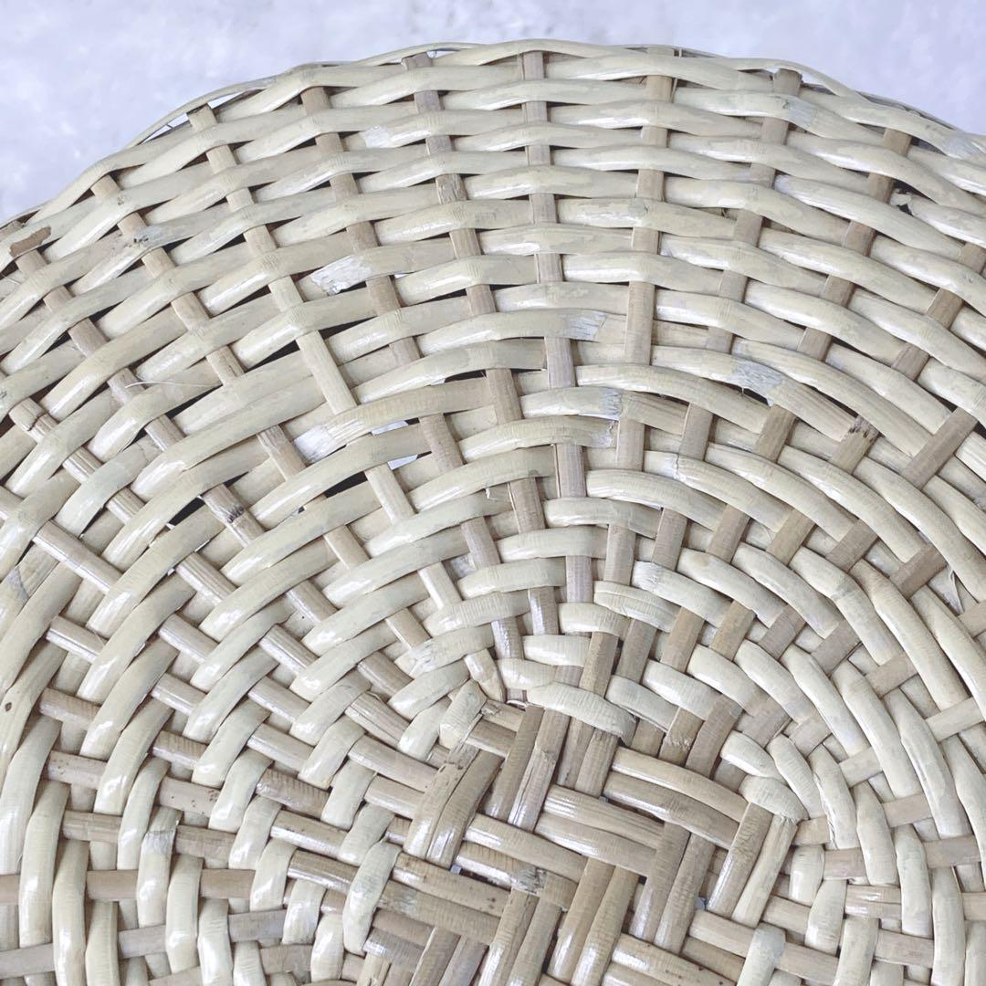 【スツール 籐】ラタン 木内籐材工業 アンティーク家具