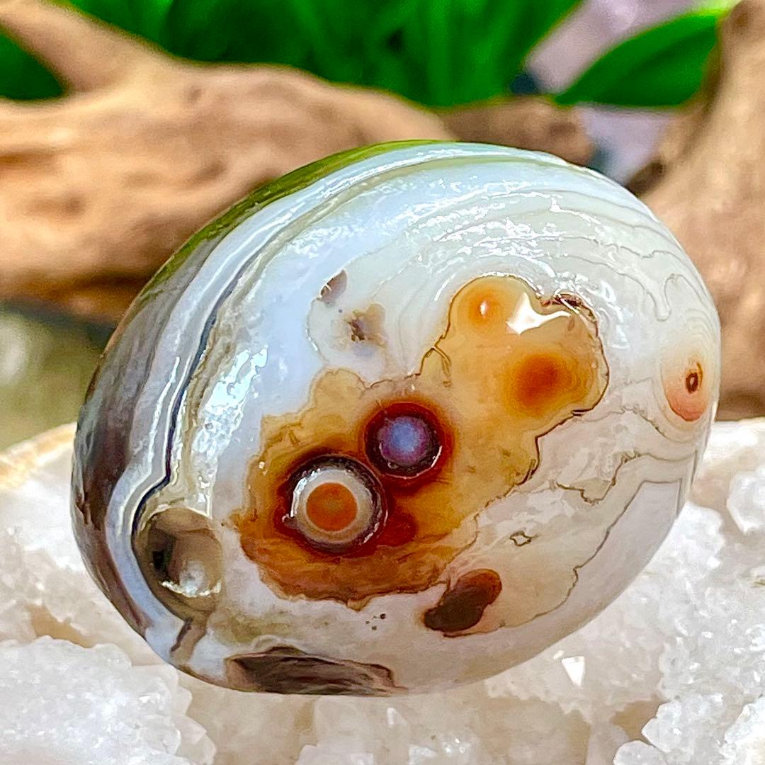 ゴビ瑪瑙 S696 天眼石 原石 鉱物