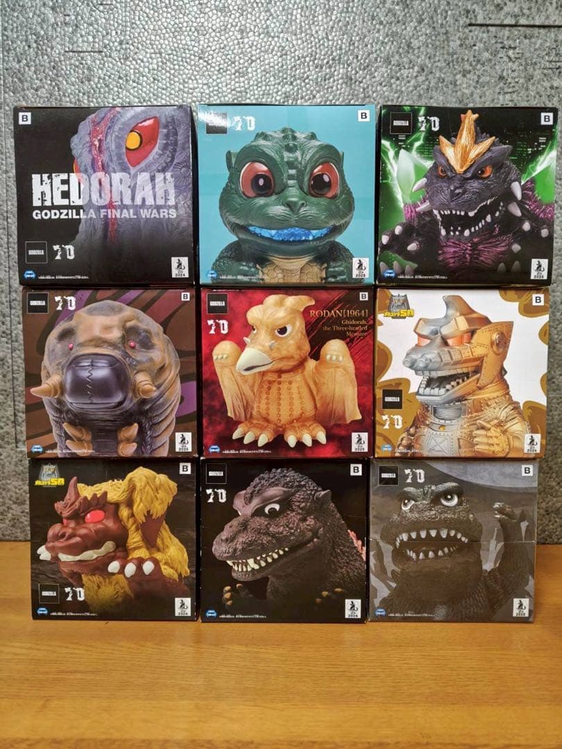 鎮座獣(ゴジラ) 9体まとめ売り 東宝怪獣シリーズ　鎮座獣