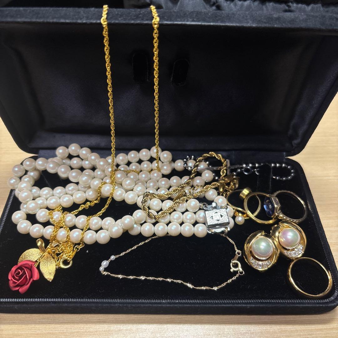 遺品生前整理アクセサリーセットまとめ売り K18など