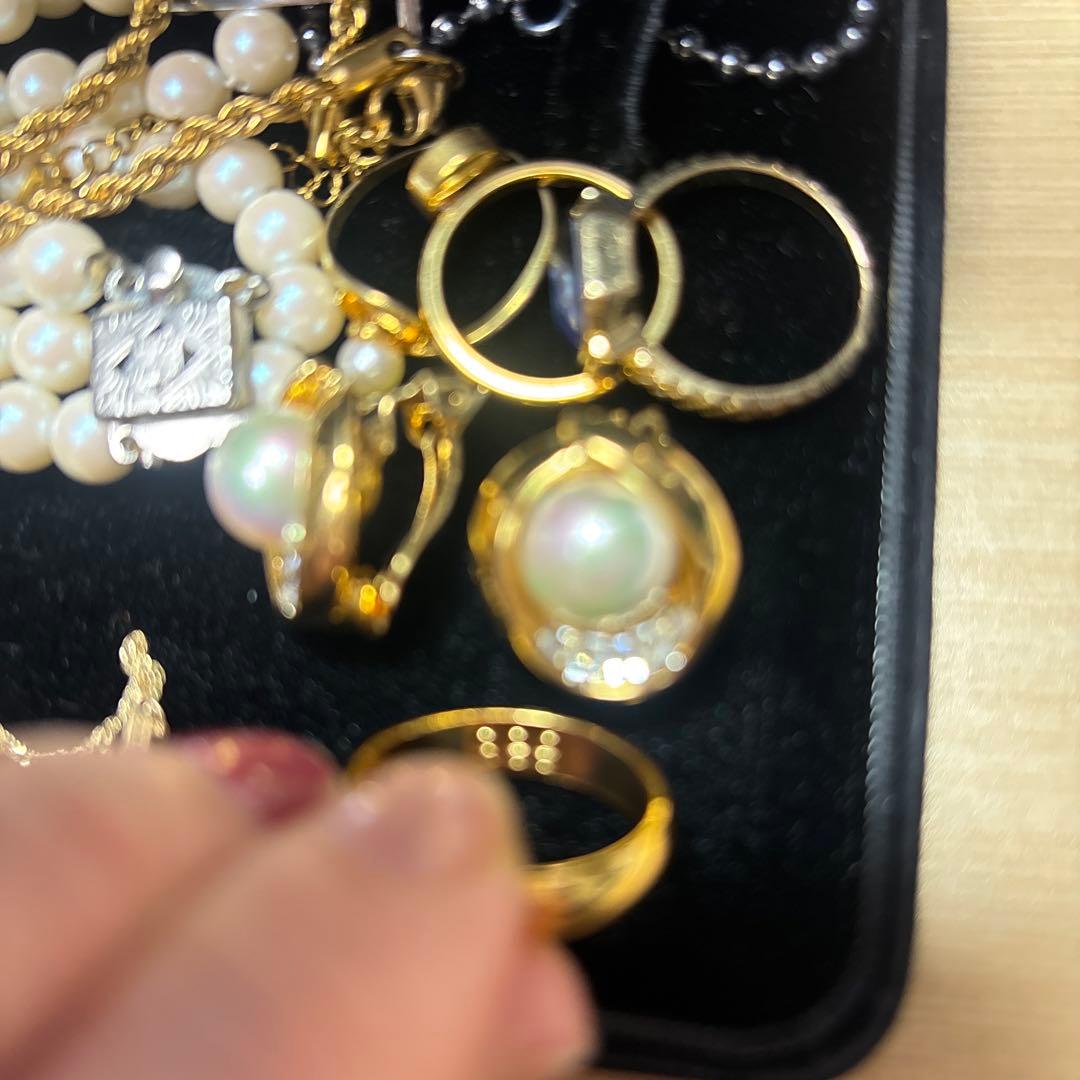 遺品生前整理アクセサリーセットまとめ売り K18など