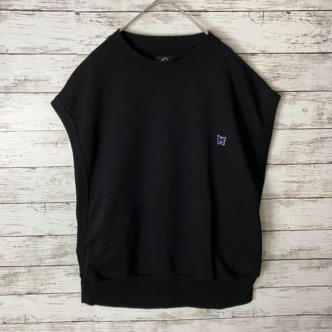 ラッキー35e ニードルス パピヨン ワッペンロゴ ノースリーブスウェット