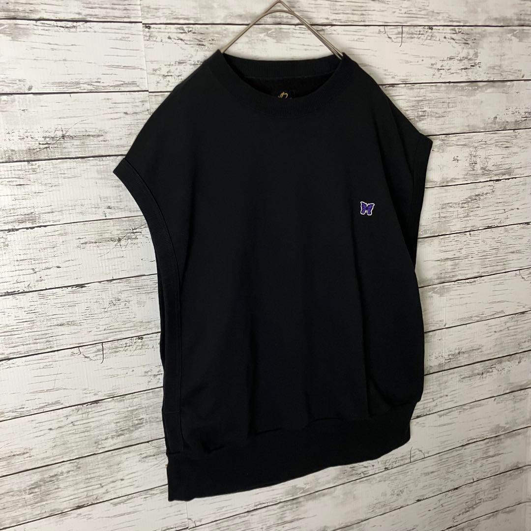 ラッキー35e ニードルス パピヨン ワッペンロゴ ノースリーブスウェット