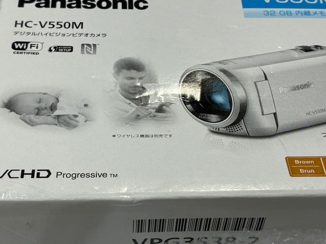 未使用品、Panasonic HC-V550M ビデオカメラ