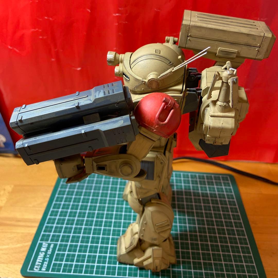 ニコスコープドッグ赤ショルダー　1\20 砂漠戦仕様　組み立塗装済　中古傷