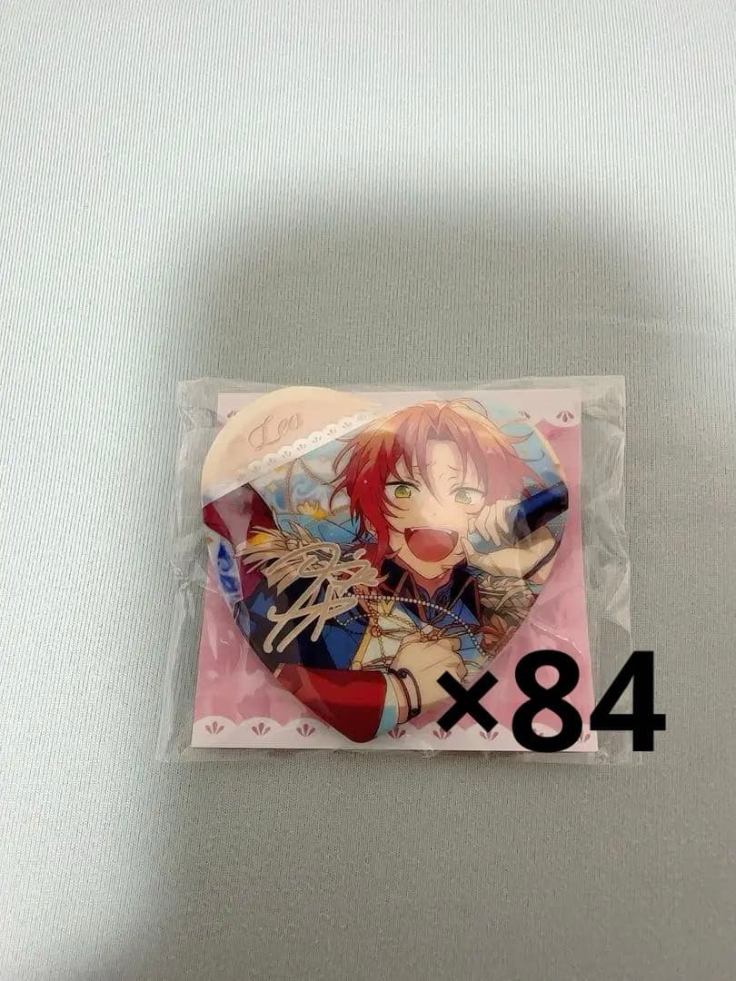 【7/13まで出品】あんスタ 月永レオ 中国 ハート 缶バッジ 84個セット