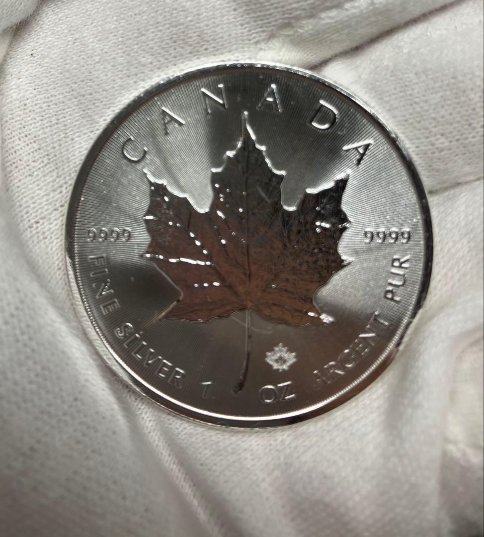 カナダ・メープルリーフ銀貨 1オンス 5ドル 2021年