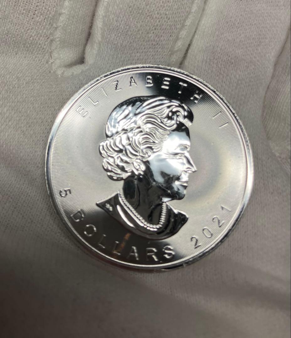 カナダ・メープルリーフ銀貨 1オンス 5ドル 2021年
