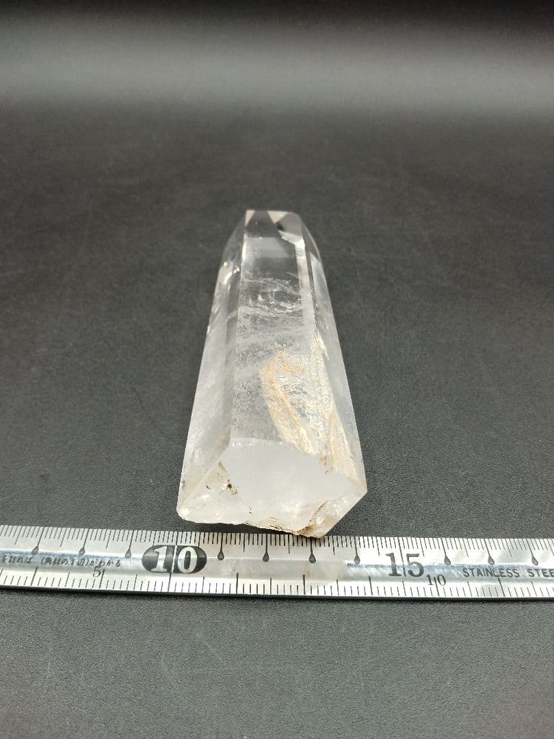 水晶 ポイント 約270g 置物 パワーストーン 台座付 【2-w】