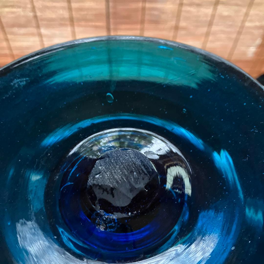 昭和初期　脚付鉢　ガラスコンポート