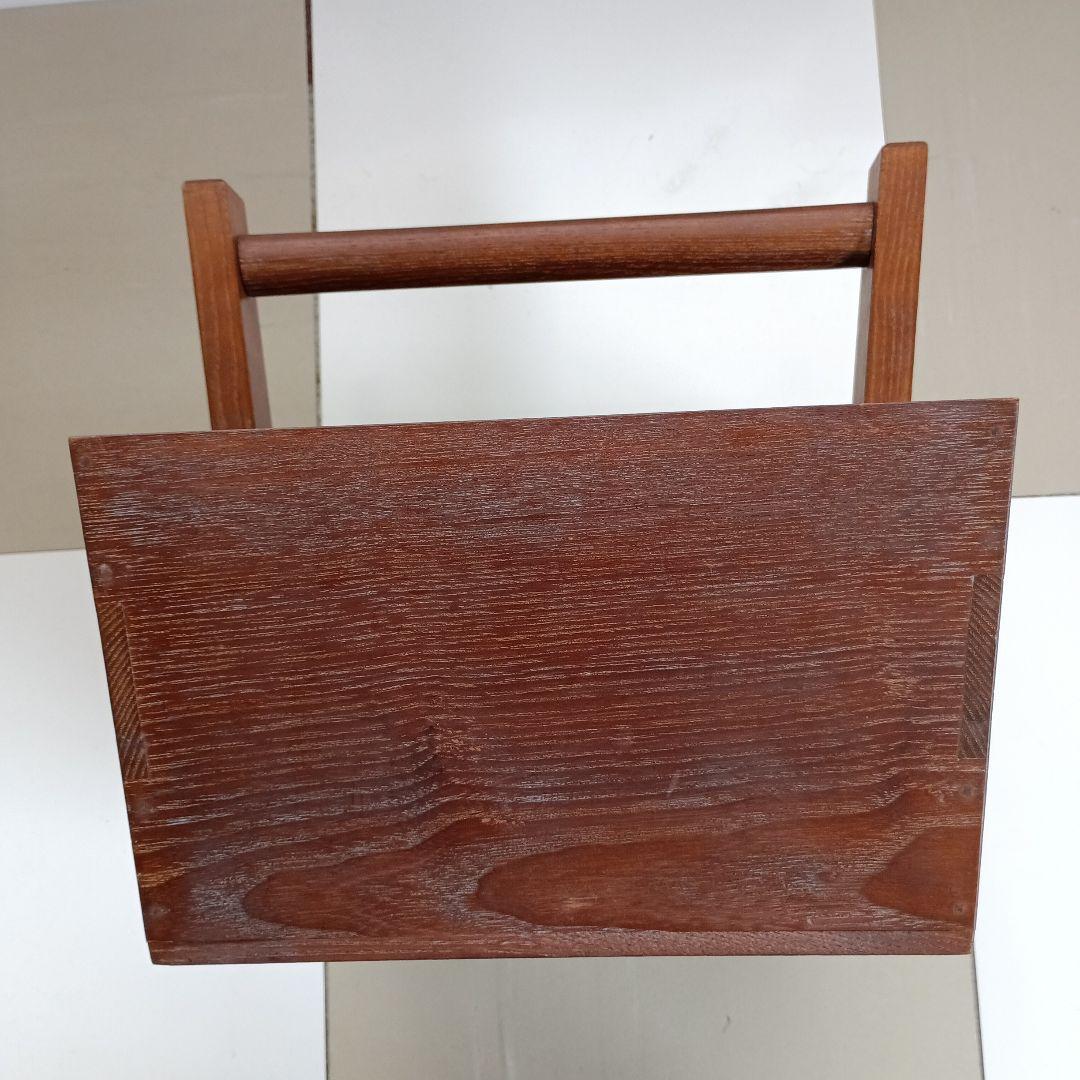 桑炭斗　茶道具　アンティーク インテリア　箱炭斗　美術品