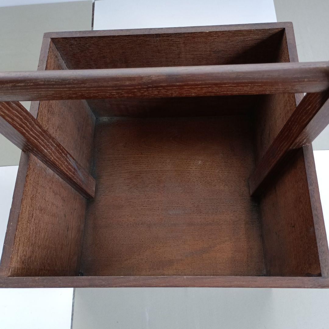 桑炭斗　茶道具　アンティーク インテリア　箱炭斗　美術品